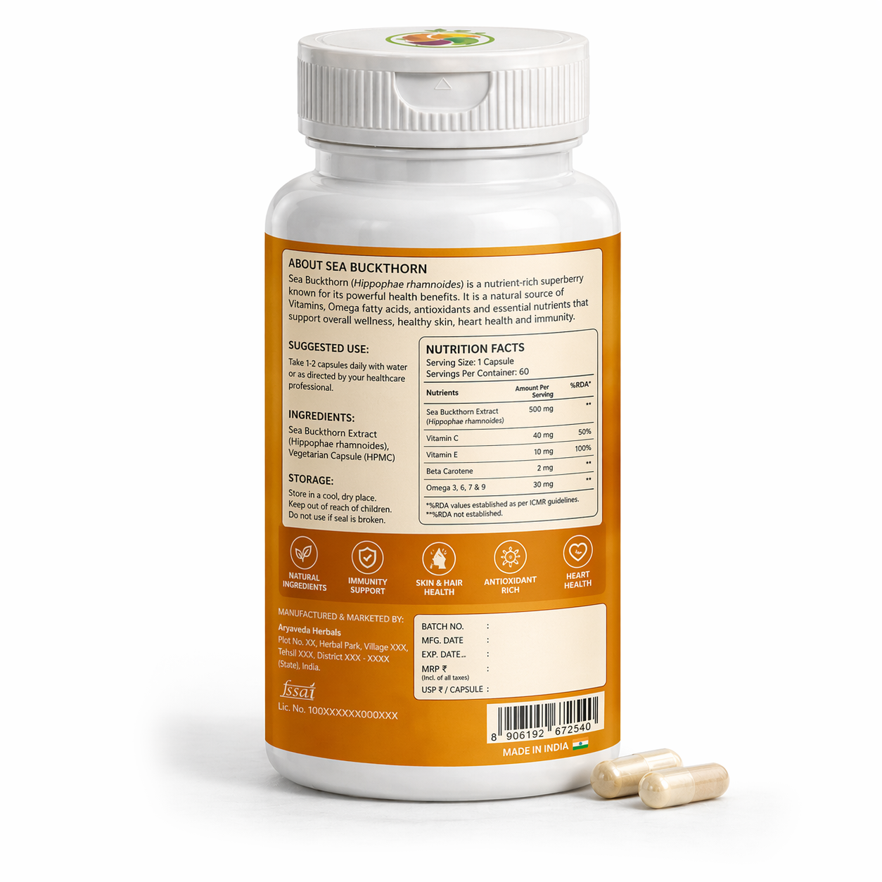 Sea Buckthorn Capslue
